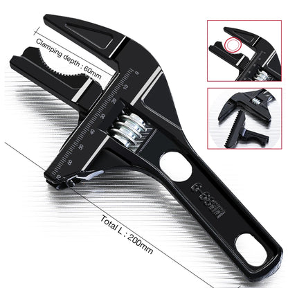 Short Handle Adjustable Wrench