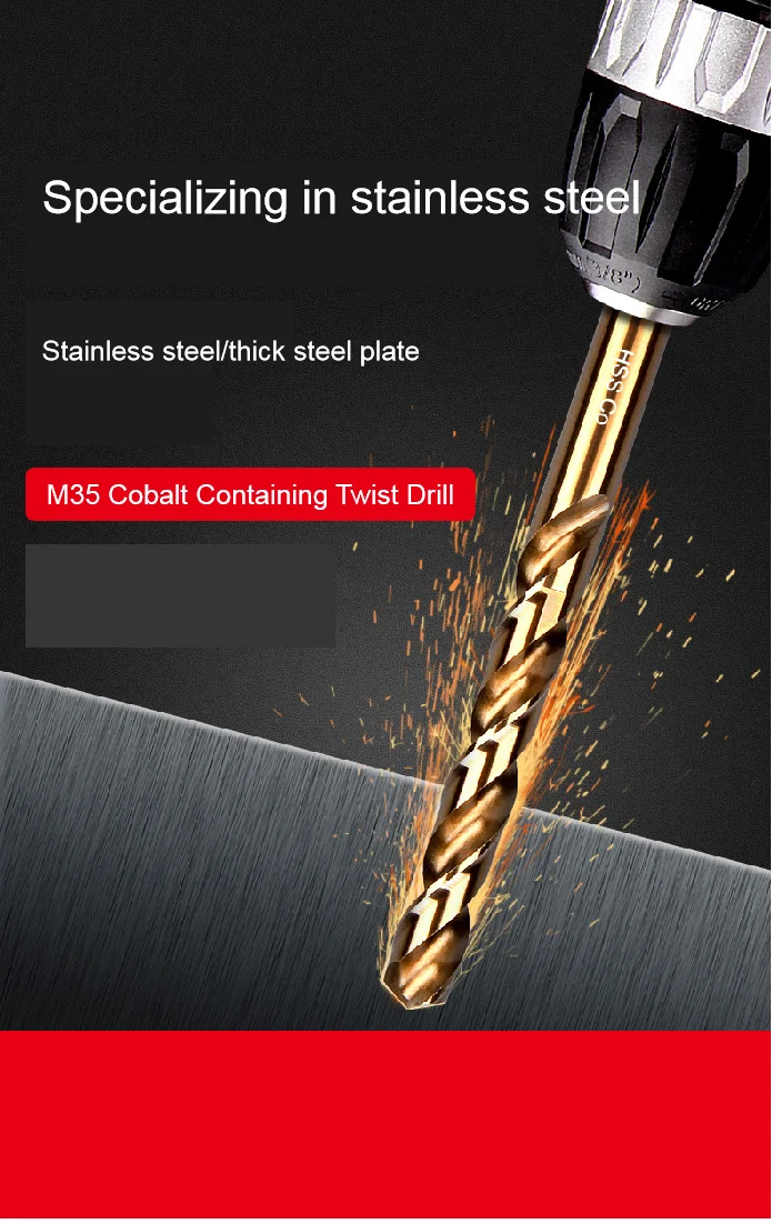 Cobalt Coated Drill Bit Set